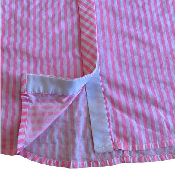 ⭐️⭐️HOST PICK⭐️⭐️ EUC Pink Tartan pink and white striped shirt - Picture 4 of 10